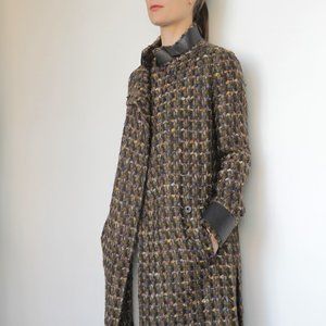 PRINGLE OF SCOTLAND hand woven coat size S